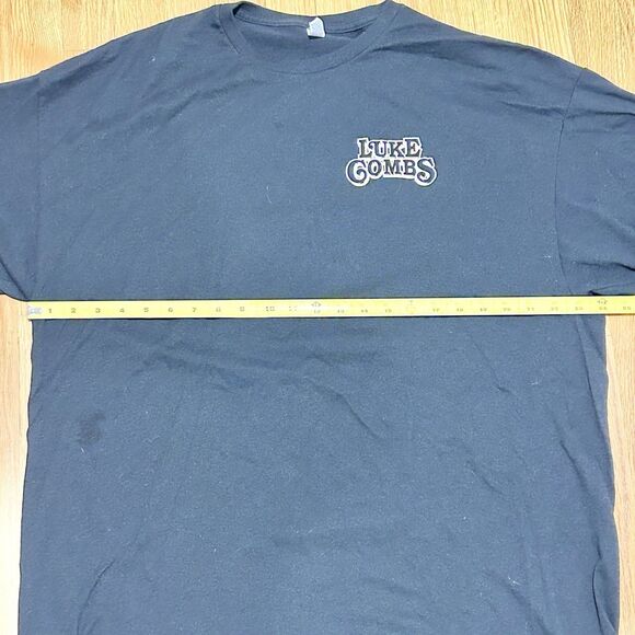 Luke Combs Men’s Size 2XL 2024 Tour Local Crew Black White T-Shirt - Picture 3 of 4